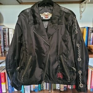 Harley Davidson biker jacket. Women's XL